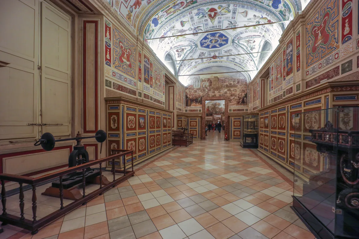Decorated gallery inside the Vatican Museums